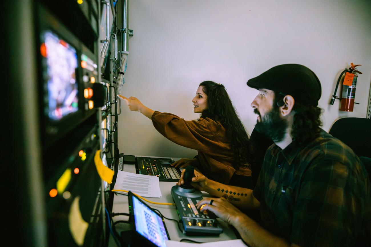CDTV Staff in the control room