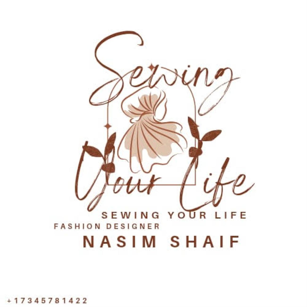 Logo for Sewing Your Life by owner and designer Nasim Shaif