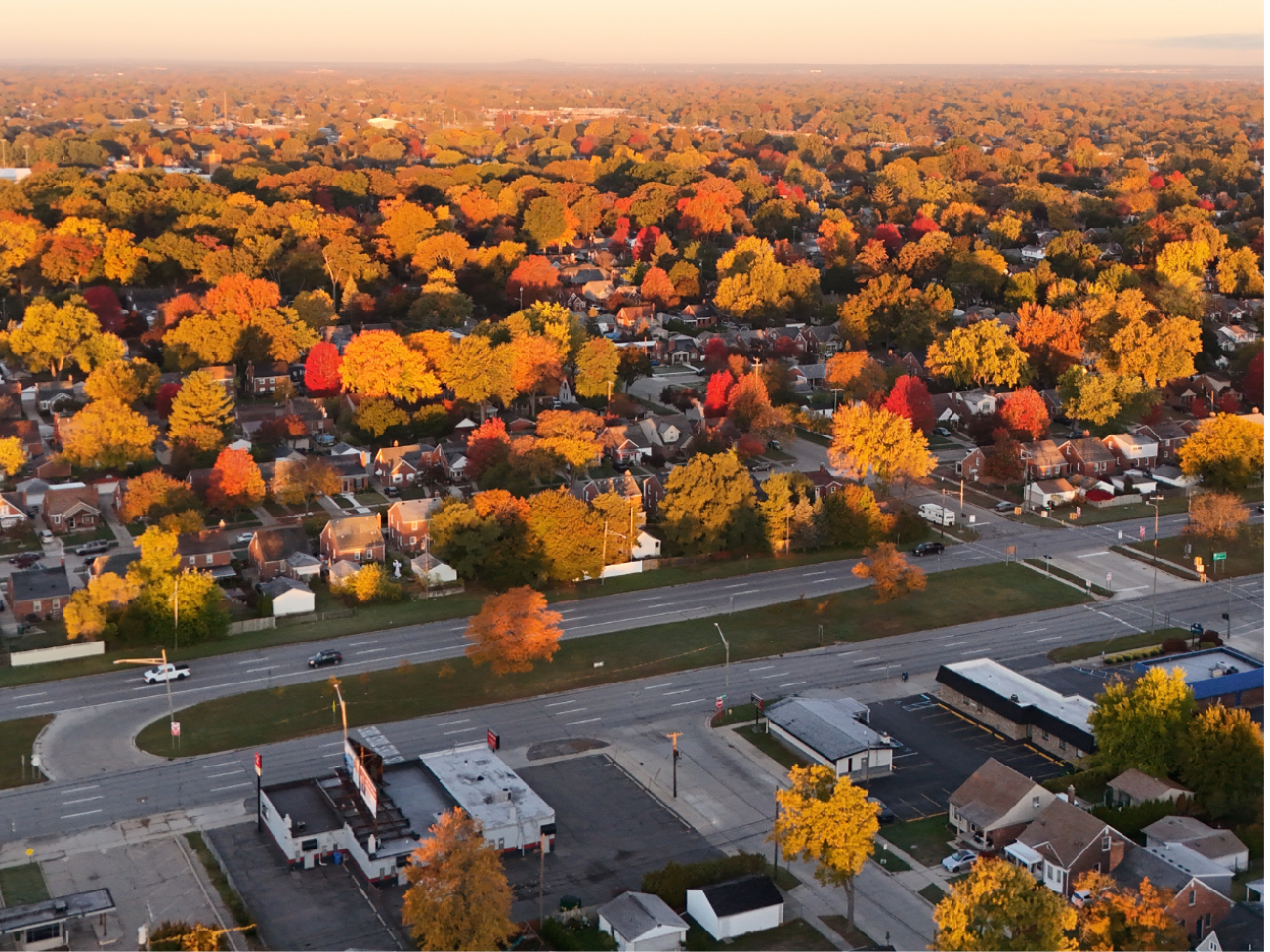Dearborn From Above Fall