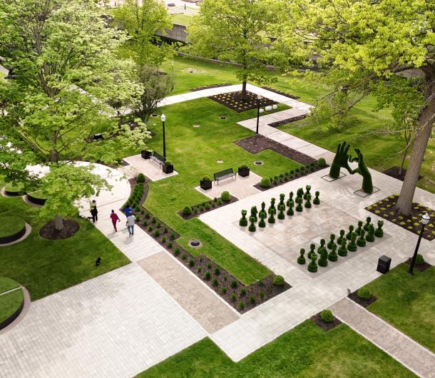 Peace Park East Summer Aerial